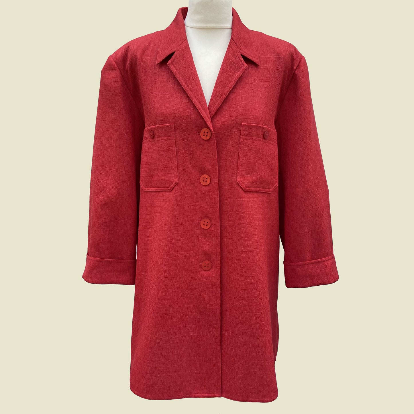 Red light overcoat / dress