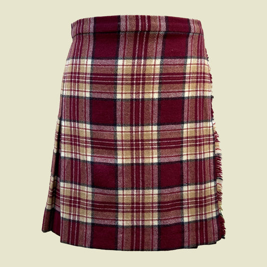 Re- worked vintage wool tartan kilt