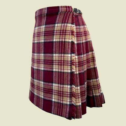 Re- worked vintage wool tartan kilt