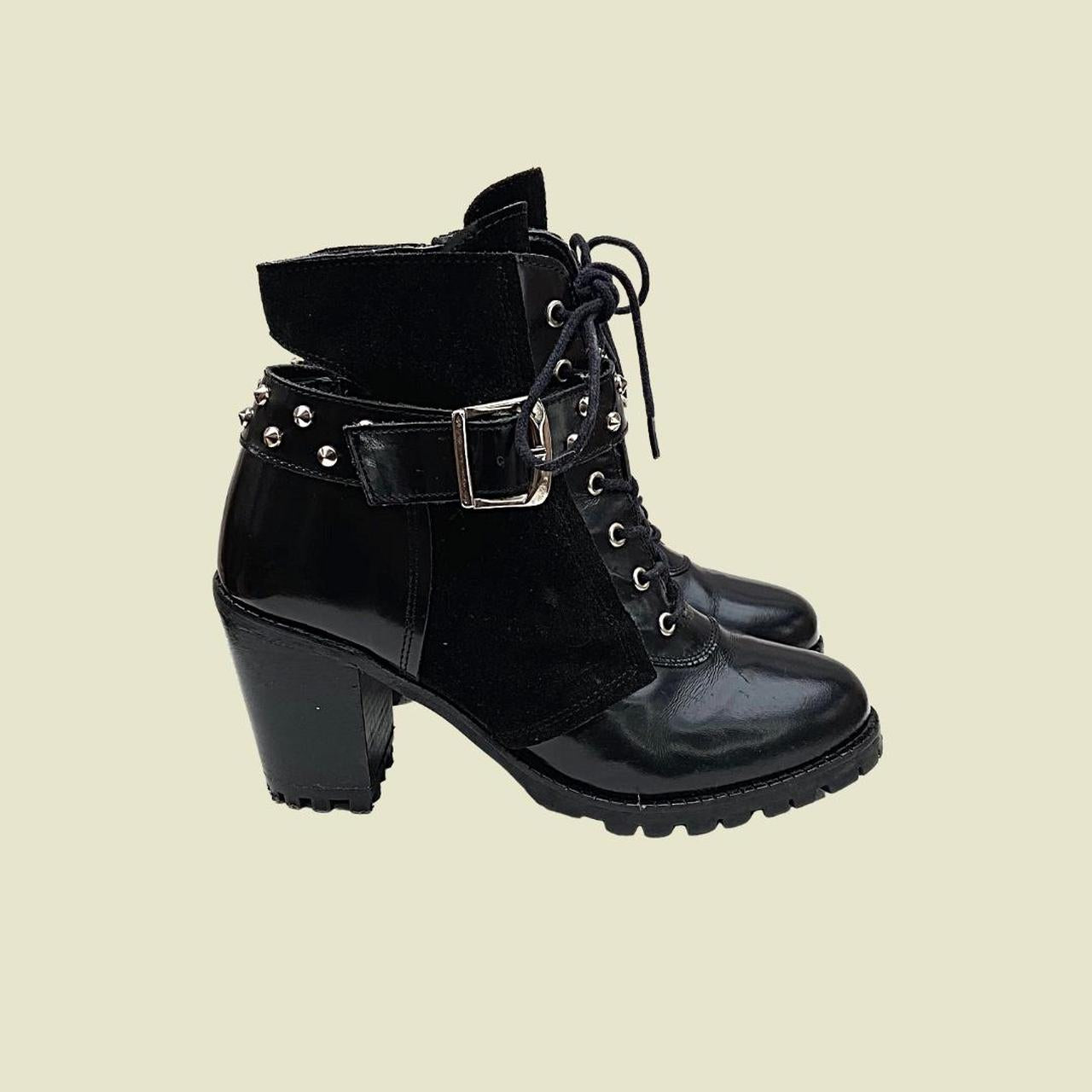 Studded hot sale strap boots