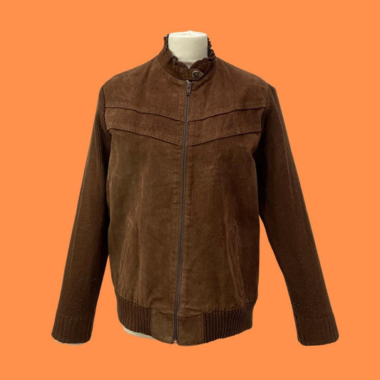 70’s classic brown suede jacket