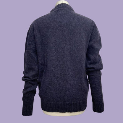 Navy blue and Grey vintage Jumper