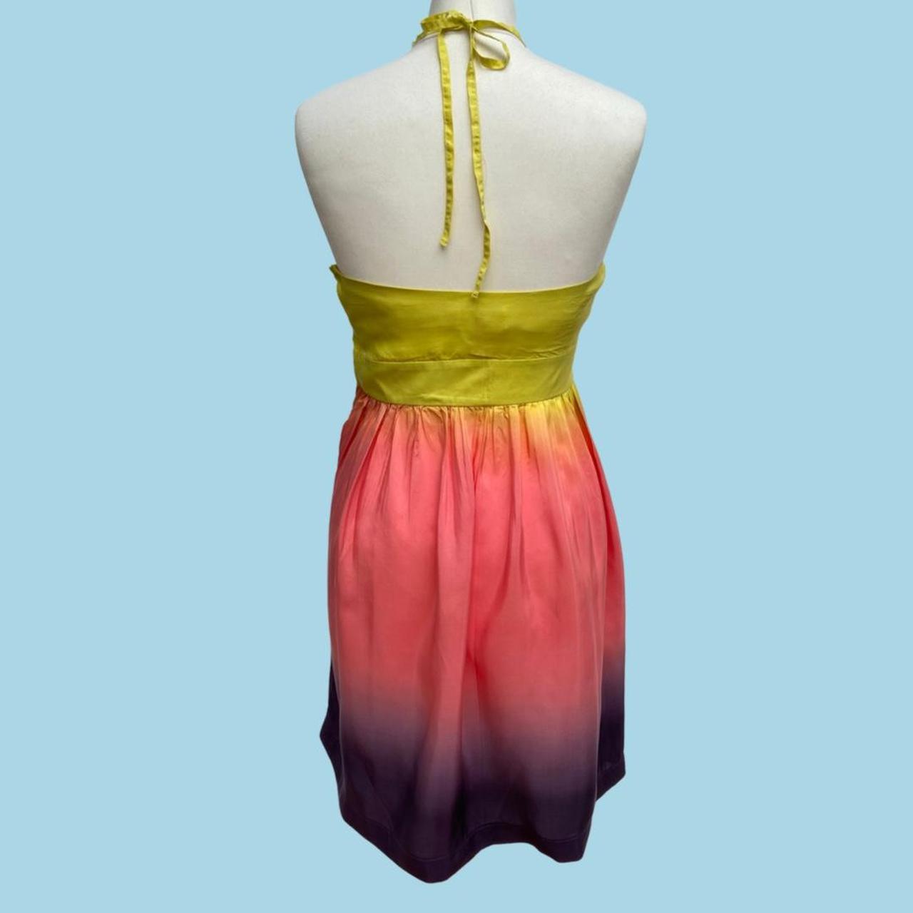 Y2K vintage silk dip dyed dress